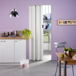 Grosfillex Vouwdeur 'Una' Pvc Wit 205X84Cm-Brico Discount
