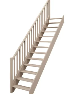 Handystairs Open Rechte Trap "Vega80" - 280 Cm Hoog - 13 Grenen Treden - Met Leuning-Brico Sale