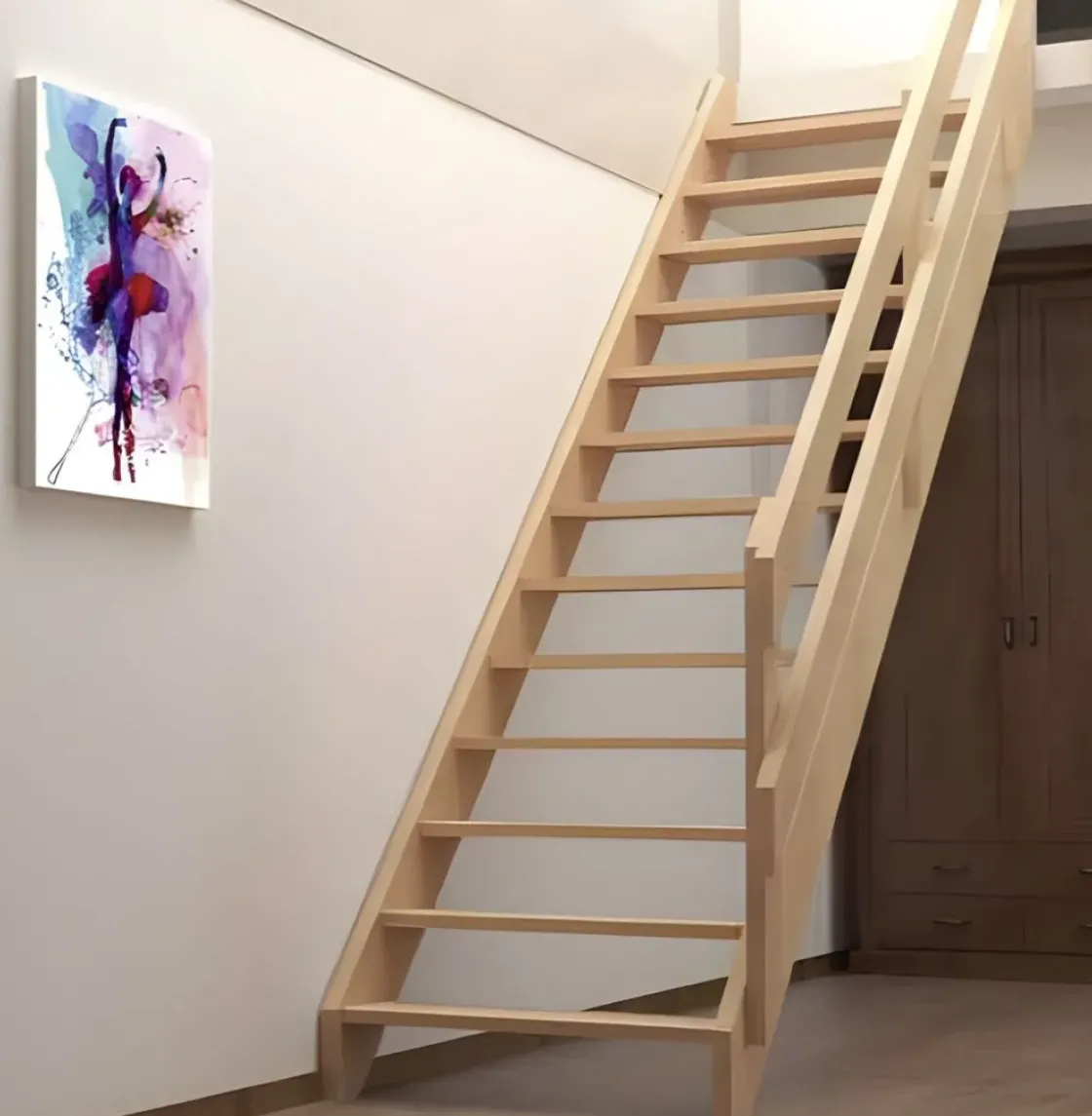 Handystairs Steektrap "Rustic60" - 60Cm Breed - Hoogte 280Cm - 13 Treden Van Grenenhout (30Mm)-Brico Sale