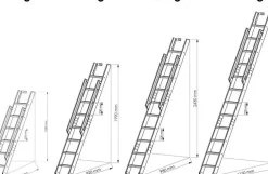 Handystairs Uitschuifbare Steektrap Max6 - H=152 Cm - Beukenhout - Wit-Brico Discount