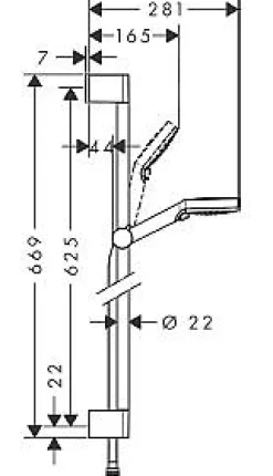 Brico Hansgrohe Doucheset Crometta Variojet Ecosmart Chroom New