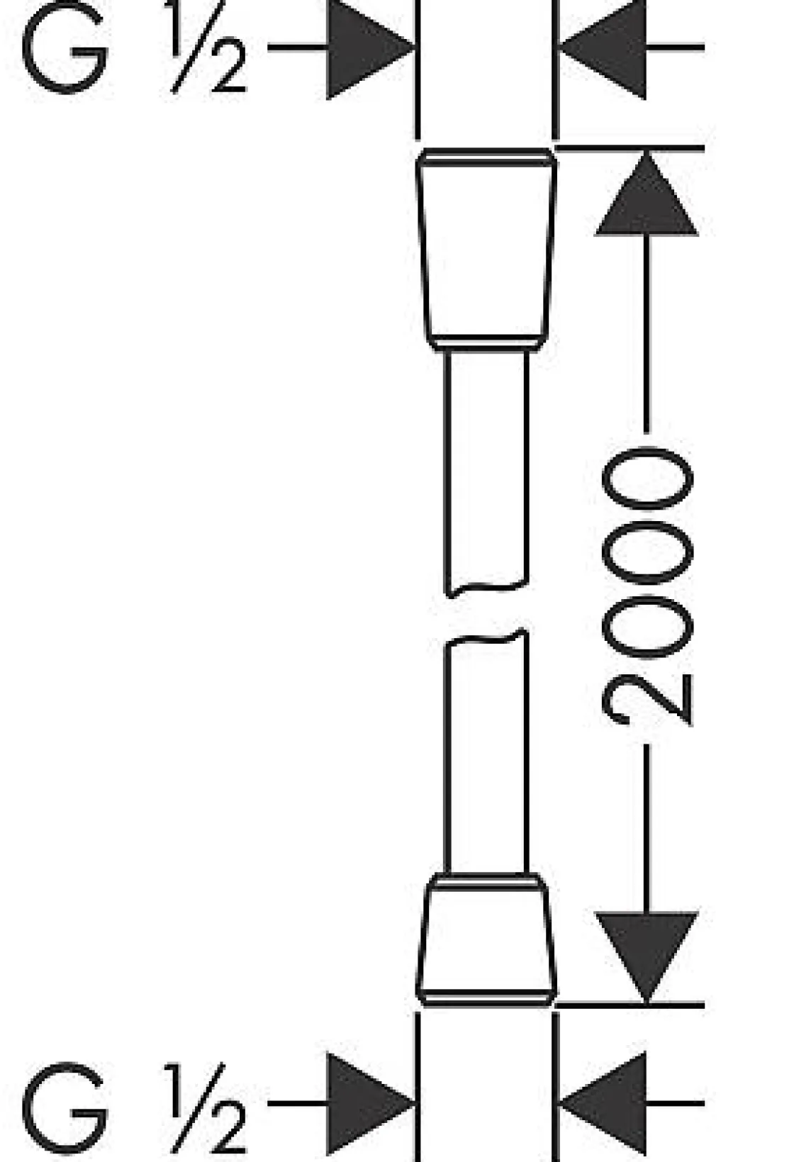 Brico Hansgrohe Doucheslang Isiflex 200Cm Chroom New