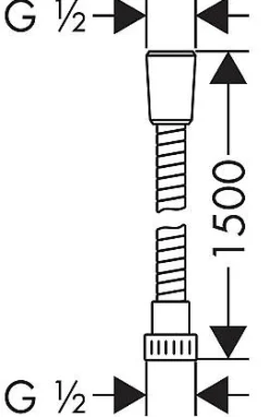 Brico Hansgrohe Doucheslang Metaflex Pvc Chroom 150Cm New