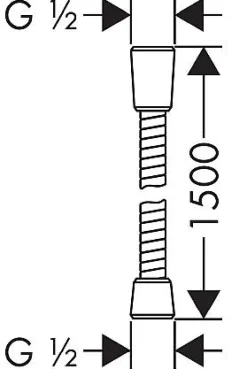 Brico Hansgrohe Doucheslang Sensoflex Rvs 150Cm Chroom Hot