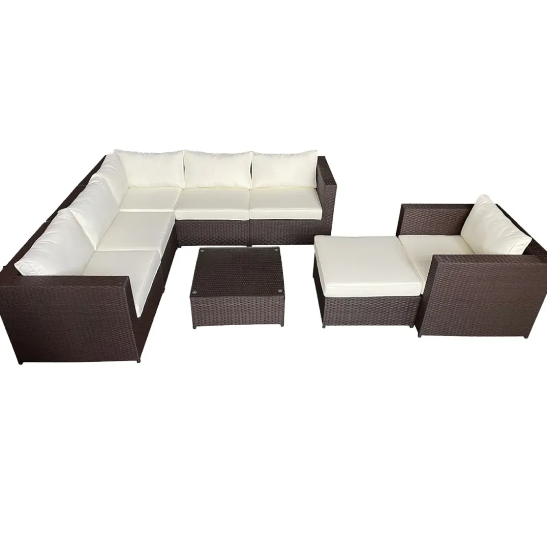 Happy Garden Buitenmeubelsets Cargese - Bruin - Geweven Hars-Brico Outlet