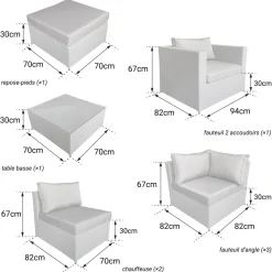 Happy Garden Buitenmeubelsets Cargese - Bruin - Geweven Hars-Brico Outlet