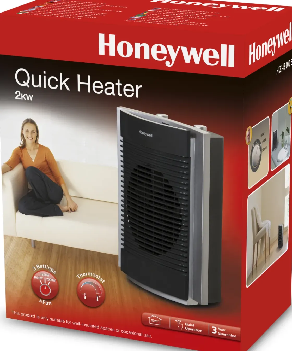 Keramische Kachels & Blaasverwarming<Brico Honeywell Ventilatorkachel Hz-500E 2000W