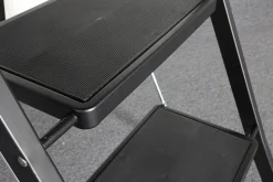 Brico Huishoudtrap - Keukentrap 4 Treden - Inklapbaar - Zwart Hot