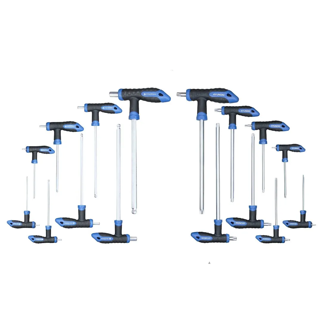 Brico Hyundai Inbus En Torxsleutel Set T-Greep 16 Delig New