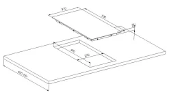 Brico Inductiekookplaat Moderna 140Mm 1200W + 180Mm 1800W Hot