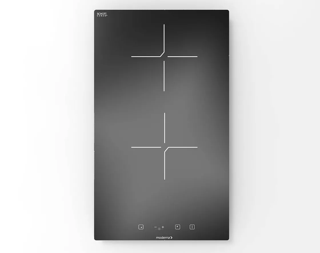 Brico Inductiekookplaat Moderna 140Mm 1200W + 180Mm 1800W Hot