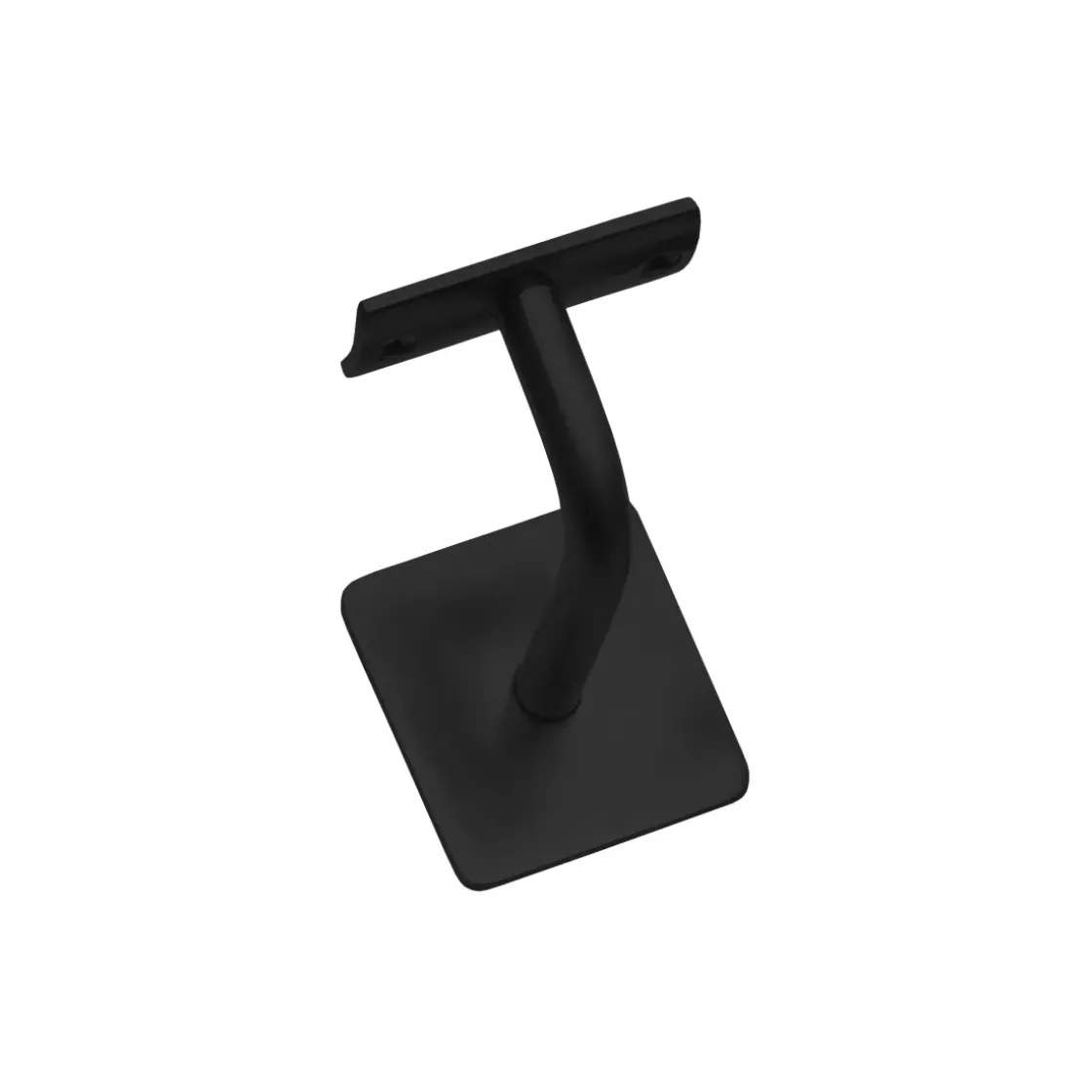 Intersteel Leuninghouder Gebogen Vierkant Hol Zadel Zwart-Brico Discount