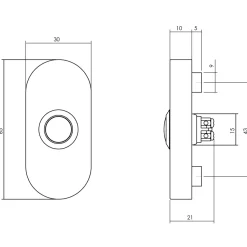 Intersteel Veiligheidsbeslag Set Voordeur Skg*** Ronde Rozet Rvs Zwart-Brico Best