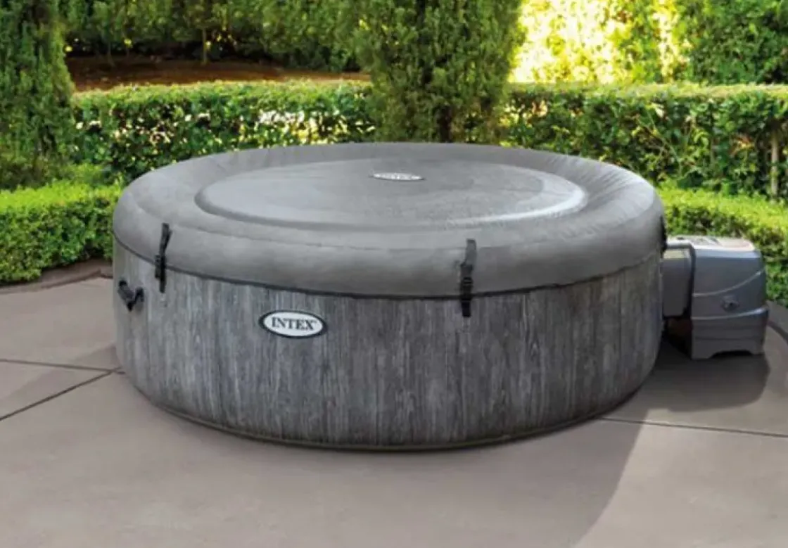Intex Bubbelbad Purespa Bubble Greywood 4 Personen O196X71Cm-Brico