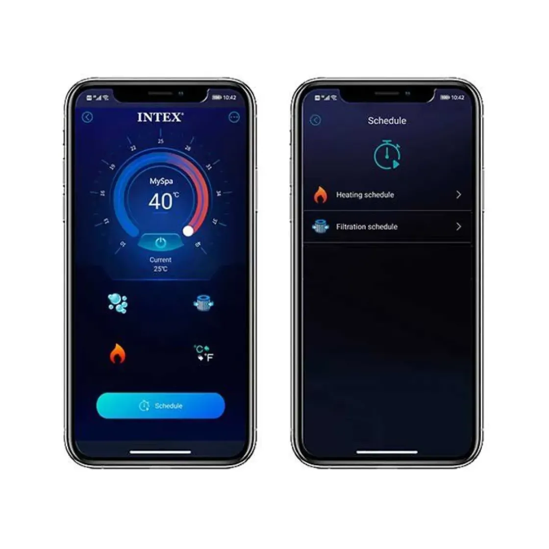 Intex Bubbelbad Purespa Bubble Greywood 4 Personen O196X71Cm-Brico