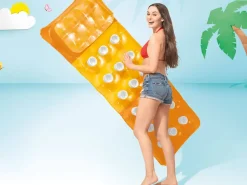 Intex Opblaasbare Ligmatras Fashion Lounge Roze/Oranje/Groen 188X71Cm-Brico New