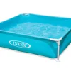 Intex Stalen Opzetzwembad Mini Frame Vierkant 122X122X30Cm-Brico Hot