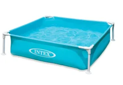 Intex Stalen Opzetzwembad Mini Frame Vierkant 122X122X30Cm-Brico Hot