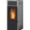 Pelletkachels<Brico Invicta Pelletkachel Nola 10 Grey 10Kw