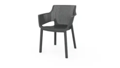 Jardin Tuintafel Elise Ovaal Kunststof Grafiet 137X90Cm-Brico Clearance