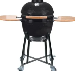 Keramisch Barbecue Alleskunner 18 Inch Zwart + Trolley-Brico Clearance