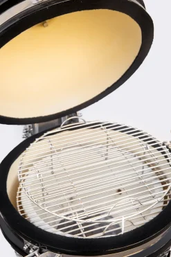 Keramisch Barbecue Alleskunner 18 Inch Zwart + Trolley-Brico Clearance