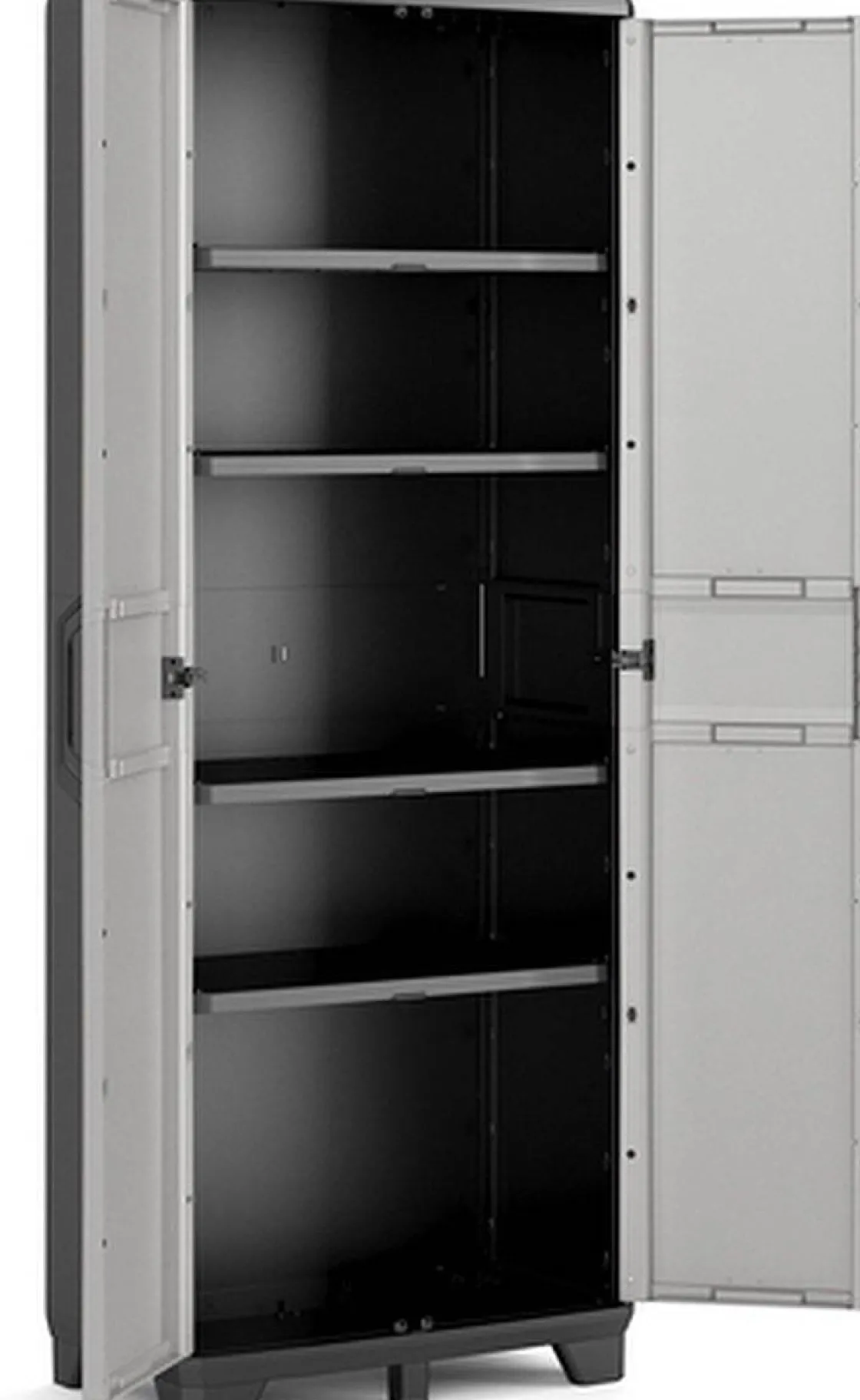 Brico Keter Gear Hoge Opbergkast 39X68X182Cm Zwart/Grijs Clearance