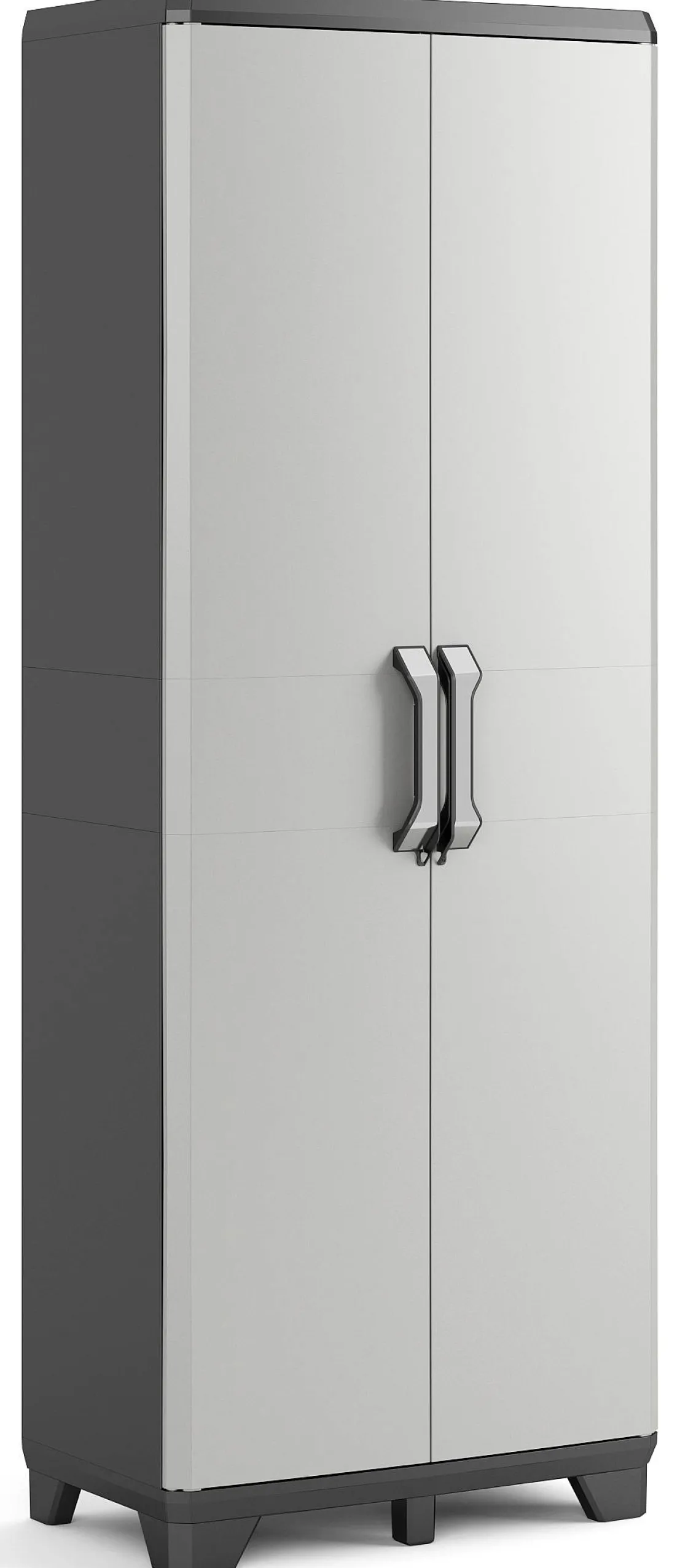 Brico Keter Gear Hoge Opbergkast 39X68X182Cm Zwart/Grijs Clearance