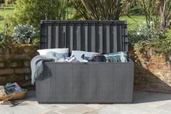 Keter Kussenbox Capri Antraciet 123X57Cm-Brico Discount