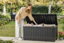 Keter Kussenbox Kentwood Kunststof Antraciet 350L-Brico