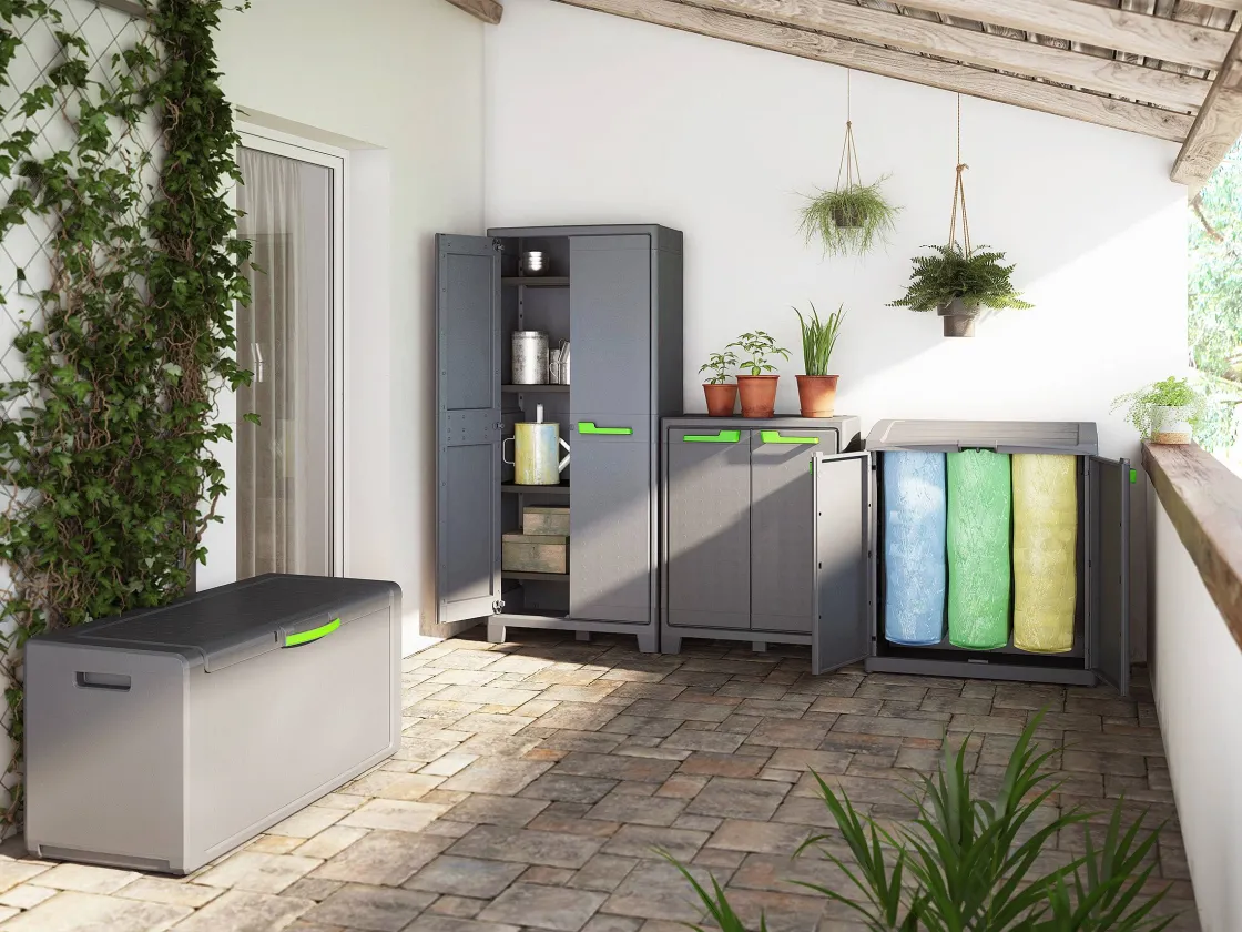 Brico Keter Lage Kast Moby Antraciet Discount