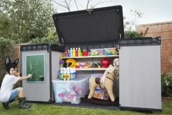 Keter Opbergkast Elite Store Antraciet 123,5X82Cm-Brico Clearance