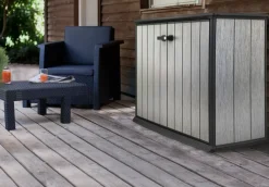 Keter Opbergkast Patio Store Grijs 139,5X120Cm-Brico Best