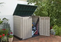 Keter Opbergkast Store It Out Max Beige/Bruin 146X125Cm-Brico Clearance