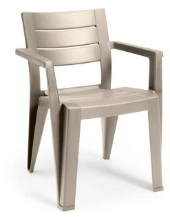 Keter Tuinstoel Julie Cappuccino 61,5X58,5X79Cm-Brico Outlet