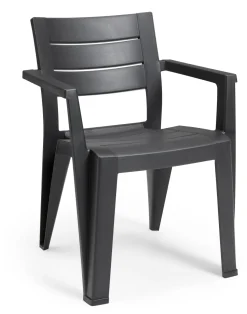 Keter Tuinstoel Julie Grafiet 61,5X58,5X79Cm-Brico Sale