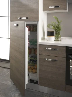 Brico Keukenblok Sofia 250Cm Notenhout Bruin Outlet