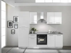 Brico Keukenblok 'Venus' Wit Hoogglans 250Cm Clearance