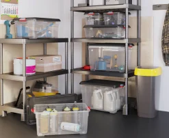 Brico Kis Moover Box Xl Met Wielen Transparant Zwart 60L Sale