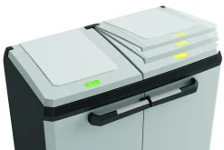 Brico Kis Recycling Kast Split Premium Grijs 2X110L Hot