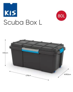 Brico Kis Scuba Box L Zwart Blauw 80L Discount