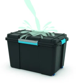 Brico Kis Scuba Opbergbox Xl 110L Zwart/Blauwe Hot