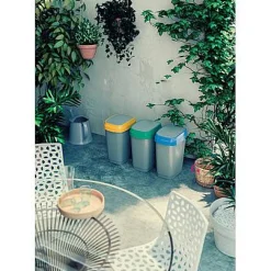 Brico Kis Vuilsnisbak 'Dual Swing Eco' Geel En Grijs 50 L Online