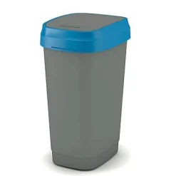 Brico Kis Vuilsnisbak 'Dual Swing Eco' Blauw En Grijs 50 L Sale