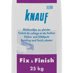 Brico Knauf Blokkenlijm En Pleister 'Fix & Finish' 25 Kg Best