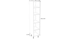 Brico Kolomkast Keuken Modulo Wit 40Cm Clearance