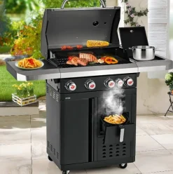 Landmann Gasbarbecue Fryton 4.1 Cook 4X3Kw + Airfryer-Brico New