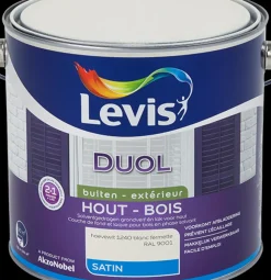 Levis Lak Duol Buitenhout Fermettewit Zijdeglans 2,5L-Brico Sale