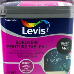 Levis Verf 'Bord' Black Touch Mat 500Ml-Brico Best