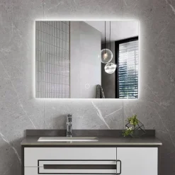 Brico Lomazoo Badkamerspiegel Bryce Met Led Verlichting 60 X 80 Cm Outlet